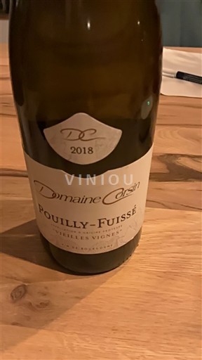 Burgundia Pouilly-fuissé Domaine Corsin Vieilles Vignes 2018