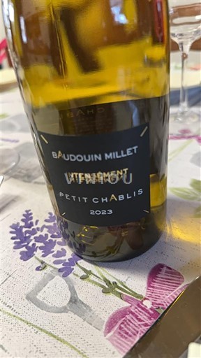 Bourgogne Petit-chablis Baudouin Millet Intenément 2023