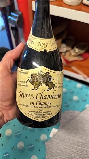 Bourgogne Gevrey-chambertin Domaine Philippe Leclerc En Champs 2003