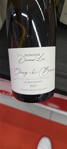 Bourgogne Chorey-lès-beaune Domaine Durand-Lalot Les Beaumonts 2023
