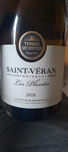 Bourgogne Saint-Véran Terres Secrètes Les Plantés 2018