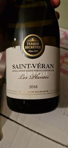 Burgundsko Saint-Véran Terres Secrètes Les Plantés 2018