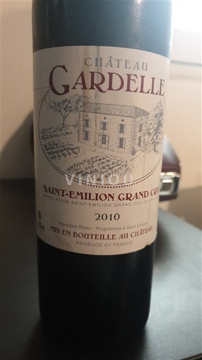 Bordeaux Saint-Émilion Grand Cru Grand Cru Château Gardelle 2010