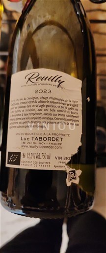 Thung lũng sông Loire Reuilly Luc Tabordet 2023