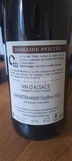 Alsace Domaine Pfister Tradition 2015