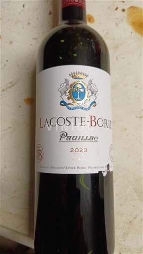 Burdeos Pauillac Lacoste Borie 2023
