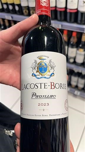 Bordeaux Pauillac Lacoste Borie 2023