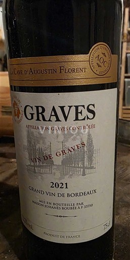 Bordeaux Graves La Cave Augustin Florent 2021