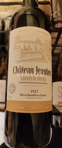 Bordeaux Graves-de-vayres Château Jeantieu 2022