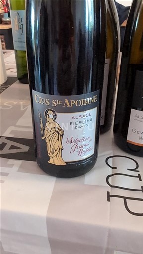 Alsacia Sélection de Grains Nobles Clos Ste Apoline 2007