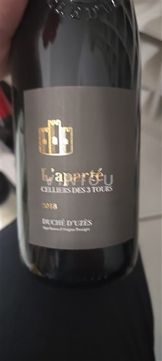 Rhônetal Duché d'Uzès Celliers des 3 Tours L’aparté 2018
