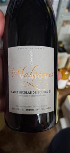 Thung lũng sông Loire Saint-Nicolas-De-Bourgueil Estelle et Rodolphe Cognard Les Malgagnes Không niên vụ