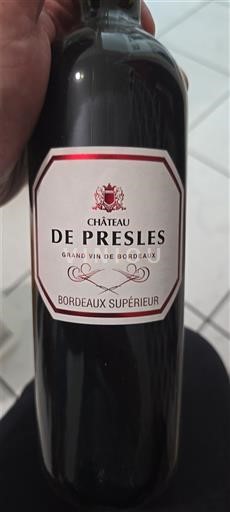 Bordeaux Bordeaux Supérieur Château Presles 2018