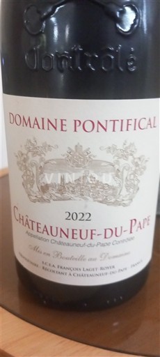 Thung lũng Rhône Châteauneuf-du-pape Domaine Pontifical 2022