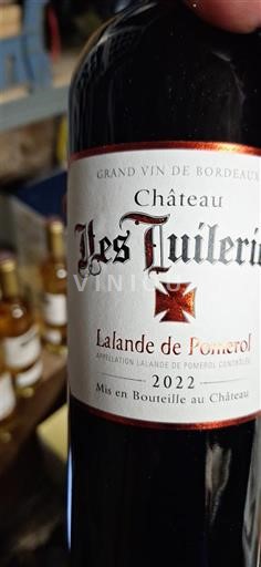 Bordeaux Lalande-de-pomerol Château Les Tuileries 2022