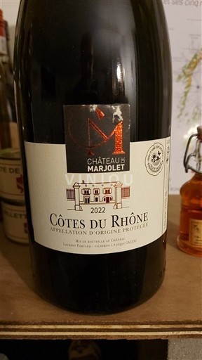Thung lũng Rhône Côtes-du-rhône Château Marjolet 2022