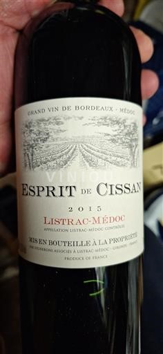 Bordeaux Listrac-Médoc Château Cissac Esprit de Cissac 2015