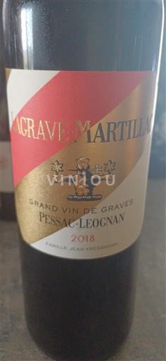Bordeaux Pessac-Léognan La Gravette de Martillac 2018