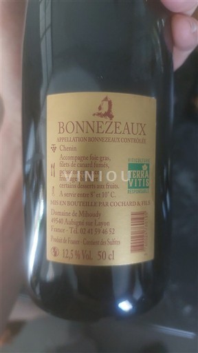 Thung lũng sông Loire Bonnezeaux Domaine Mihoudy 2023