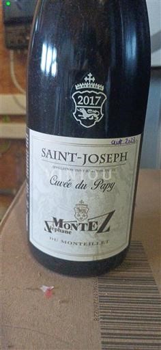 Thung lũng Rhône Saint-Joseph Domaine Stéphane Montez du Monteillet du Papy 2017