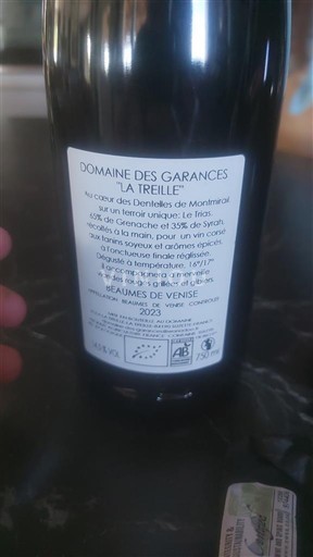 Vallée du Rhône Beaumes de Venise Domaine Des Garances La Treille 2023