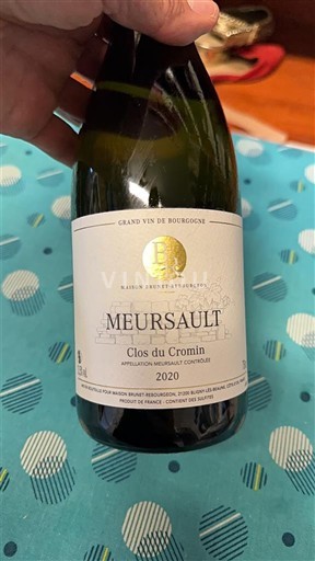 Borgogna Meursault Maison Benoit Bouvier Clos du Cromin 2020