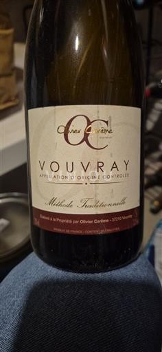 Vin Effervescent Blanc brut Olivier Carême Non millésimé France Vallée de la Loire Vouvray AOC methode_traditionnelle