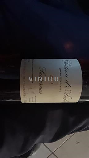 Bordeaux Sauternes Château D’Arche 2000