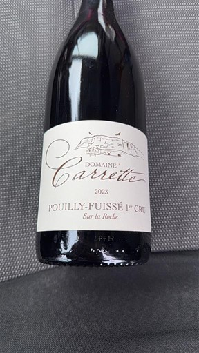 Burgundia Pouilly-fuissé Premier Cru Domaine Carrette Sur la Roche 2023