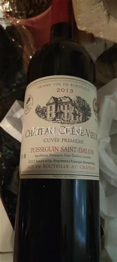 Bordéus Puisseguin-saint-émilion Château Chêne-Vieux Première 2013
