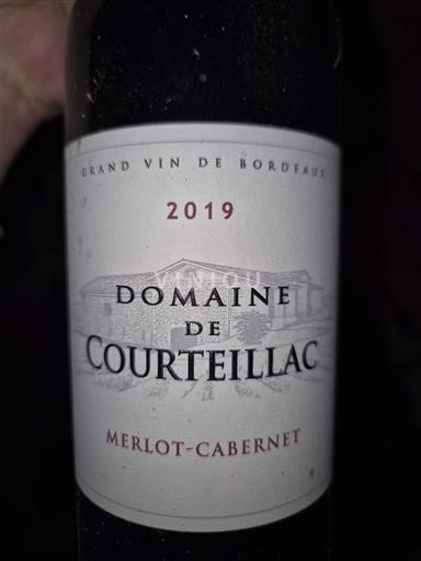 Bordeaux Domaine Courteillac Merlot-Cabernet 2019