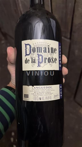 Langvedok Languedoc Domaine La Prose Embruns 2019