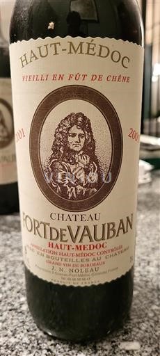 Bordeaux Haut-Médoc Château Fort de Vauban 2001