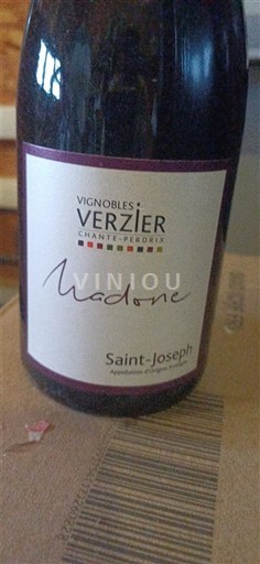 Rona dolina Saint-Joseph Vignobles Verzier Chante-Perdrix Madone 2019