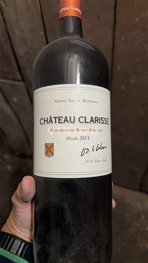 Bordéus Puisseguin-saint-émilion Château Clarisse 2013