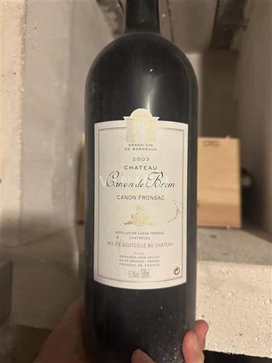 Bordeaux Canon-Fronsac Château Canon de Brem 2003