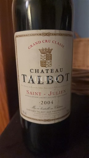 Bordeaux Saint-Julien Grand Cru Château Talbot 2004