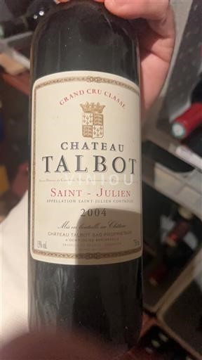 Burdeos Saint-Julien Grand Cru Château Talbot 2004