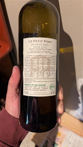 Languedoc-Roussillon Pays d'Oc Le Petit Pont Réserve 2020