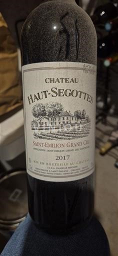 Bordeaux Saint-Émilion Grand Cru Grand Cru Château Haut-Segottes 2017
