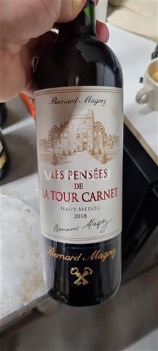 Bordeaux Haut-Médoc La Tour Carnet Les Pensées de La Tour Carnet 2018