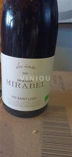 Languedoque Pic-saint-loup Domaine Mirabel Les éclats 2019