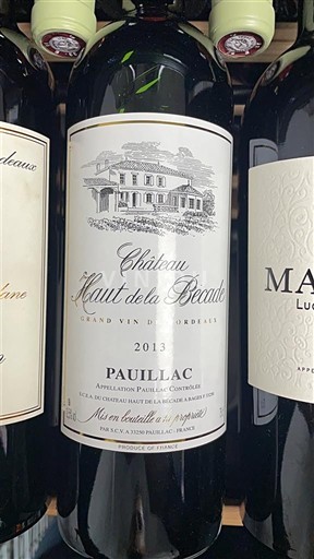 Bordeaux Pauillac Château Haut de la Bécade 2013