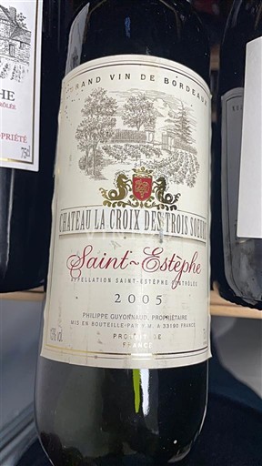 Bordeaux Saint-Estèphe Château La Croix des Trois Soldats 2005