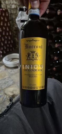 Apulien Primitivo di Manduria Bacconi Icke årgångsbetecknad