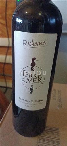 Languedoc và Roussillon Côtes de Thau Richemer Terre & Mer Không niên vụ