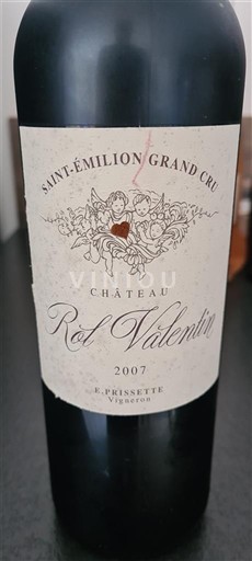 Bordéus Saint-Émilion Grand Cru Grand Cru Château Rol Valentin 2007