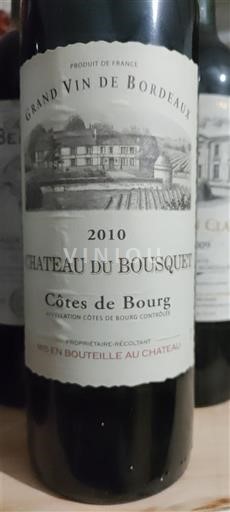 Bordéus Côtes-de-bourg Château Bousquet 2010