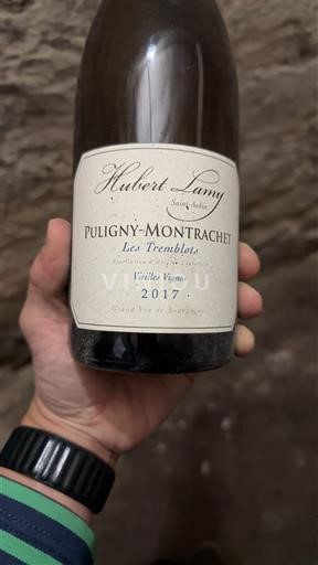Borgonha Puligny-Montrachet Hubert Lamy Les Tremblots Vieilles Vignes 2017