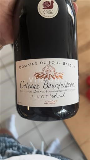 Bourgogne Coteaux bourguignons Domaine Four Bassot Pinot Noir 2020